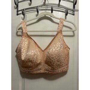 Deyllo‎ Women's Adjustable Strap Minimizer Full Coverage Bra Size 40H Pink Nude